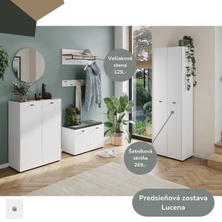 Predsieňový program Lucena so škandinávskym nádychom si hneď zamilujete. Na výber ponúkame na výber z dvoch skriniek na...
